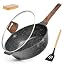Black Granite Pan With Spatula & Cleaning Pads