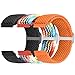 22mm Geflochtenes Nylon Armband Kompatibel mit Samsung Galaxy Watch 3 45mm/Gear S3 Frontier/Garmin Venu 4 45mm/3 45mm/2/Vivoactive 4/Forerunner 570(47mm)/255/265/Amazfit Helio/Bip 6/5/Balance 2