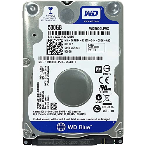 Western Digital WD5000LPVX, Disco Rigido HP 726835-001 da 500 GB, 5400RPM, Refurb. - immagine 1