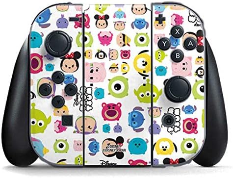 Skinit Decal Gaming Skin Compatible with Nintendo Switch (2017-2021) Joy-Con Controller - Officially Licensed Disney Tsum Tsum Close up Characters Design