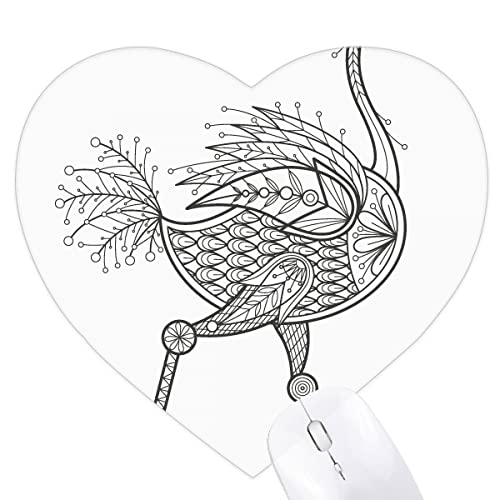Oiseau peinture trop long tapis de souris coeur pour embellir votre bureau