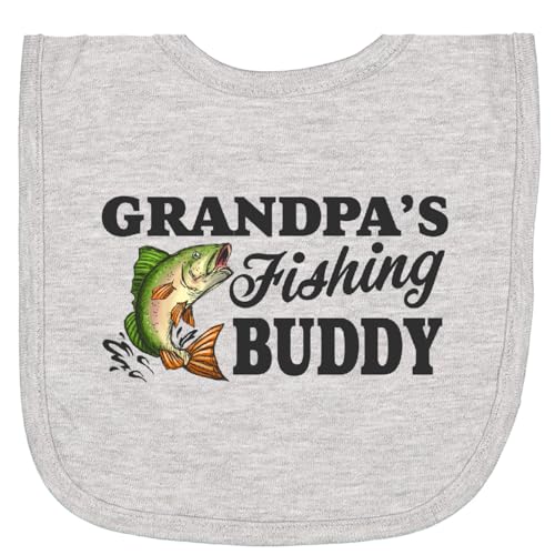 inktastic Grandpa's Fishing Buddy Newborn Bib