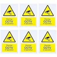 Algopix Similar Product 4 - 6Pack frborrad CCTV i driftsskylt