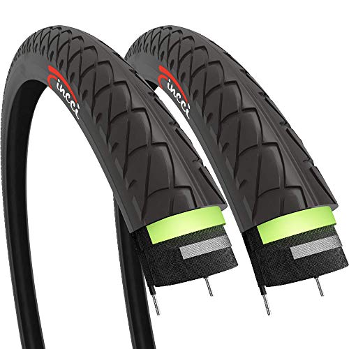 Fincci Par Antipinchazos Cubierta MTB Bicicleta 26 x 1.95 Pulgadas 50-559 Antipinchazos 3mm con Neumaticos para Carretera Montaña Hibrida Bici