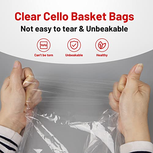 Geschenkkorb Leer Pappe, Geschenkkörbe Leer Groß – Weihnachten Geschenkbox – Geschenkverpackung Box für Valentinstag Geschenke [5er-Pack Rot]