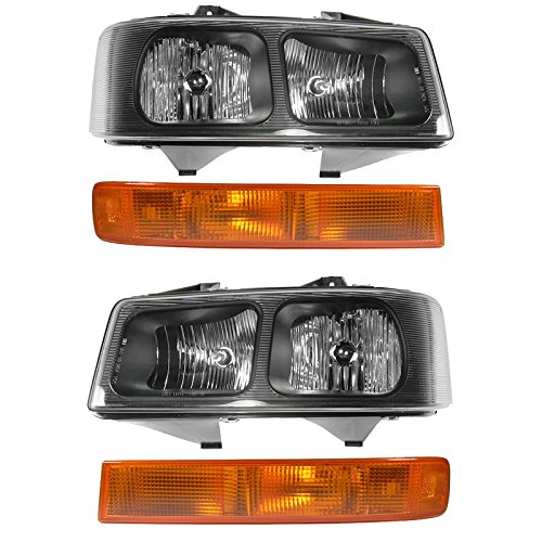 1A Auto Headlight Parking Light Lamp Front Kit Lh Rh Set For Express Savana Van #TOP5