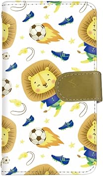 Amazon Co Jp Digno V ケース スマホケース 手帳型 Kyv42 カード収納あり ストラップホール 付き Kyocera 京セラ ディグノ ブイ Simフリー E イエロー サッカー スポーツ ライオン 手書きイラスト Vd 0478 スマ通 家電 カメラ