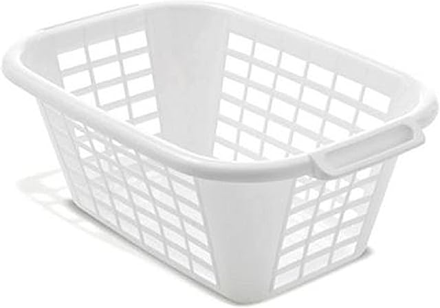 Addis 510610 Rectangular Laundry Basket in White, 1 - Pack