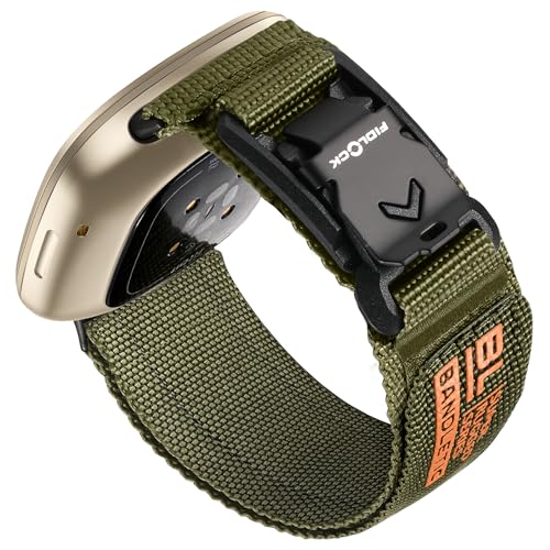 Sport Band for Fitbit Versa 3/4 & Sense 2 with Fidlock V-buckle, nylon strap