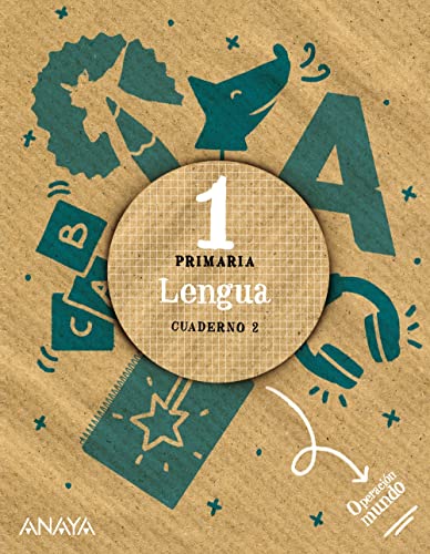 Portada de Lengua 1º Educacion Primaria Cuaderno 2 Cuadrícula Operación Mundo