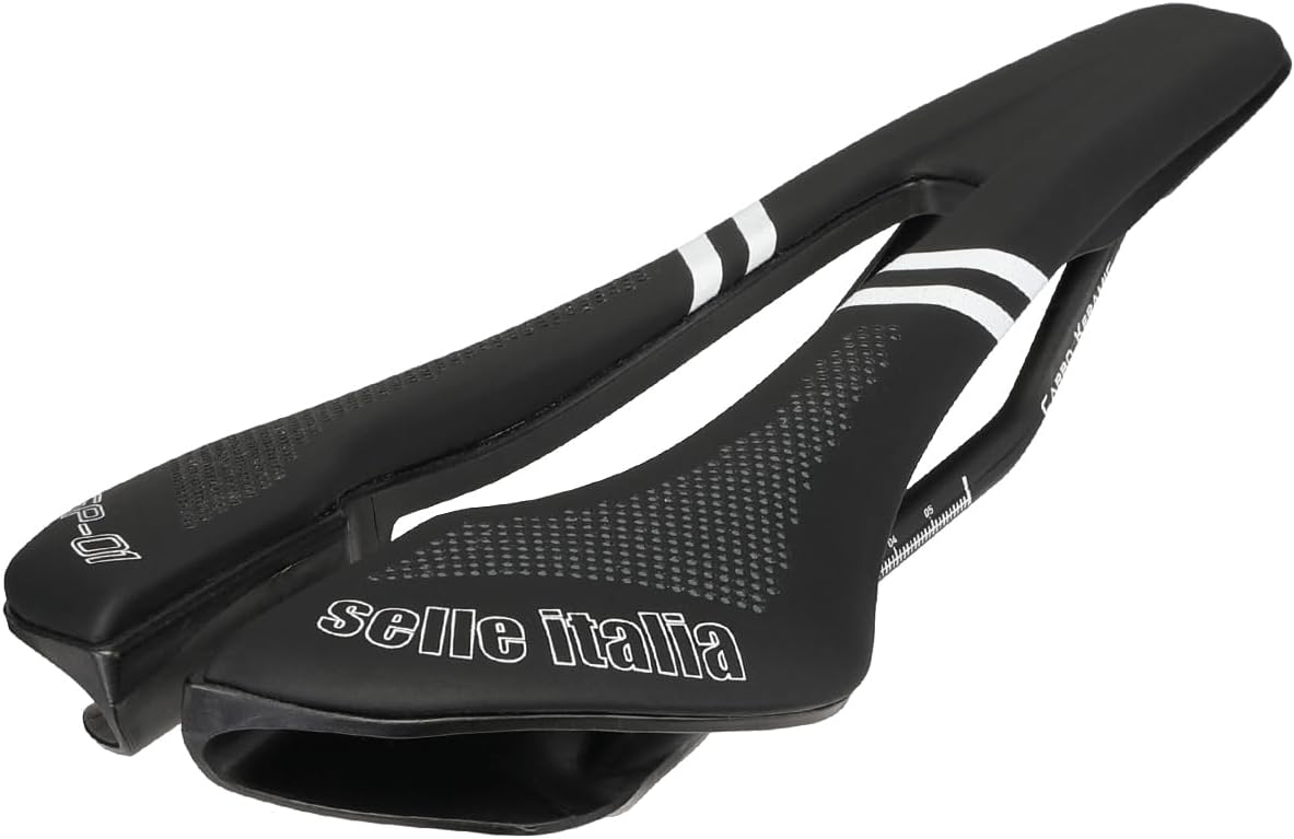 Selle ItaliaSP-01 Kit Carbonio Superflow Carbon Saddle, Black, Unisex-Adults