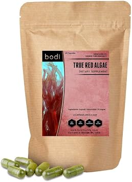 bodi True Red Algae Capsules 100% Pure Natural Hand Crafted 60 Capsules