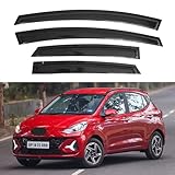 IG Window Visor for Hyundai Grand i10 Hatchback 2020-2023, Rain Guard Tape-On Extra Durable Sun Wind Side Vent Window Deflector Mugen Style, 2020 2021 2022 2023 (Hatchback Only)