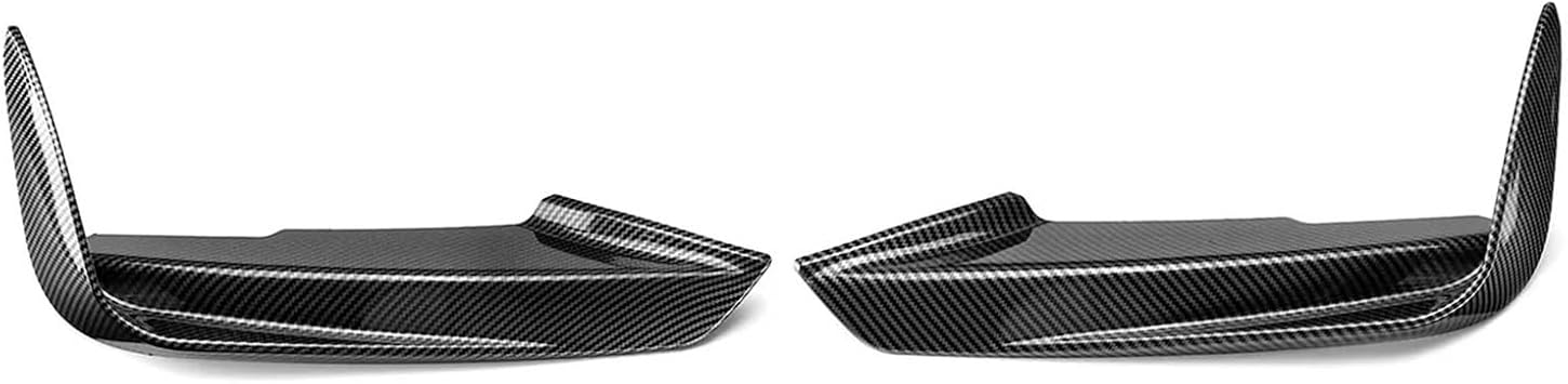 Car Bumper Front Lip Splitter Spoiler 1Pair Front Bumper Lip Splitter Canards Spoiler Car Fog Lamp Eyebrow Frame Cover Grille For BMW F30 F31 2012-2019Type A-Carbon Look
