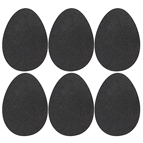 Lot de 3 paires de semelles antidérapantes autocollantes pour chaussures à talons hauts - En caoutchouc - Pour homme et femme - Noir - - taille unique