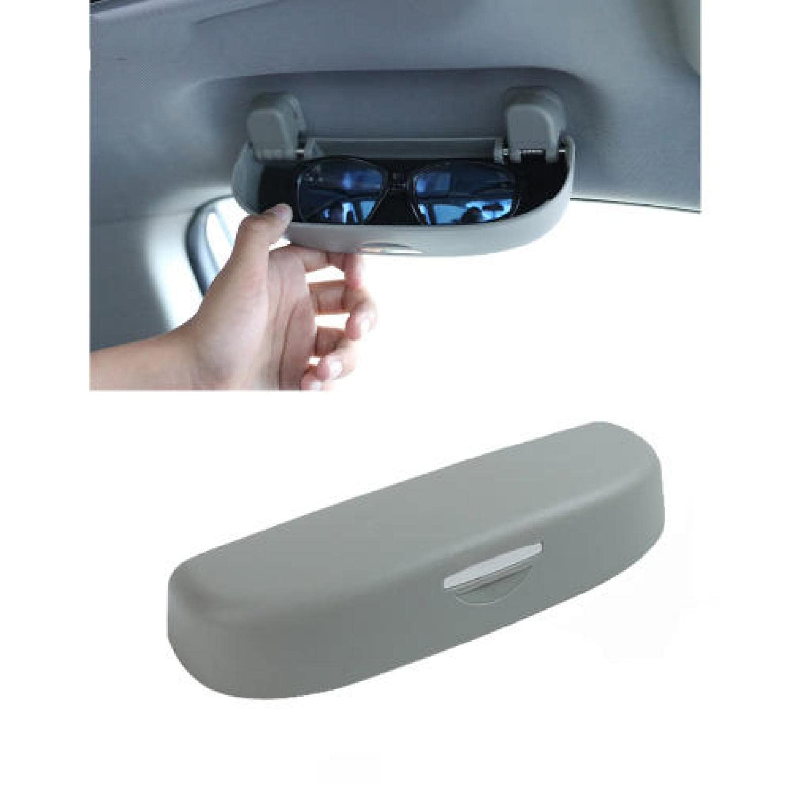 Auto zonnebril houder Car Bril Case Zonneglazen Houder Zonnebril Doos voor Toyota RAV4 CHRANLA 2014 2015 2016 2017 2018 2019 Accessoires (Color Name : Grey