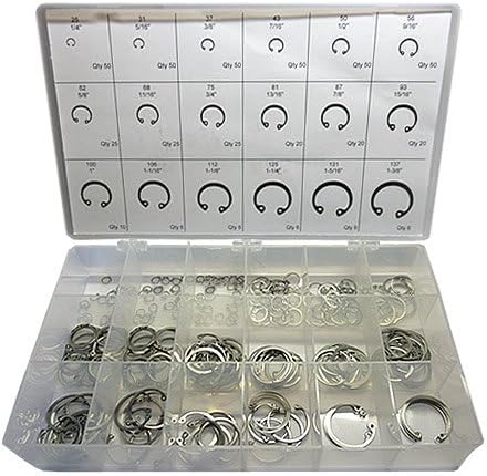 475 pc Internal Retaining Ring Kit - Stainless Steel. Made in The USA!
