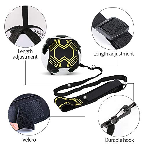 Soccer/Volleyball/Rugby Trainer, Solo Practice Training Aid Control Skills Adjustable Waist Belt For Kids And Adults Football Kick Trainer, Soccer Training Belt #TOP2