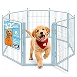 Corralito azul para perros pequeños y medianos, caseta de