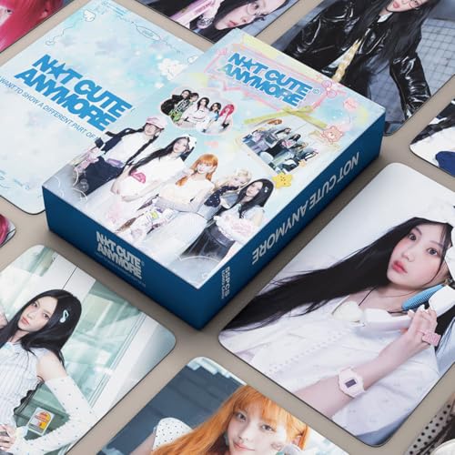 DEFGNOP Generisch ILLIT 55 Stück Personal Merch Postkarten Karten Fotokarten, NOT CUTE ANYMORE (A)