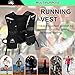 Running Vest for Women Men, Lightweight (194g/8 Bags) Hydration Backpack Running Phone Holder Vest for Hiking Trail Cycling Race Marathon Runners Essentials (Black, Adjustable)