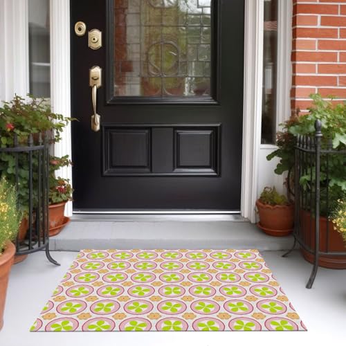 Tapis lavable antidérapant vert émeraude à poils courts - 5