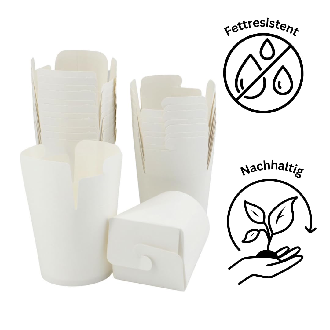 Enpack Nudelboxen In Weiß 750ml/26oz Aus Robustem  Produktbild-Vorschau 12