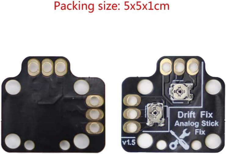 Vista 2 de 1 par de controladores analógicos Stick Drift Fix Mod para Xbox One PS4 PS5 Switch Pro Gamepad Game Handle Joystick Drift Repair Board (negro)