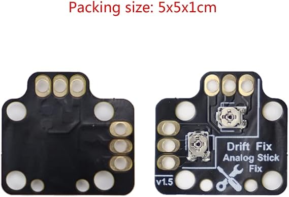 1 Pair Controller Analog Stick Drift Fix Mod for Xbox One PS4 PS5 Switch Pro Gamepad Game Handle Joystick Drift Repair Board (Black)