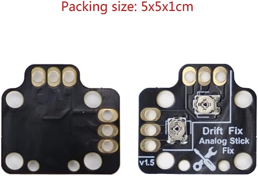 1 Pair Controller Analog Stick Drift Fix Mod for Xbox One PS4 PS5 Switch Pro Gamepad Game Handle Joystick Drift Repair Board (Black)