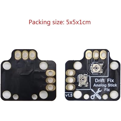 1 Pair Controller Analog Stick Drift Fix Mod for Xbox One PS4 PS5 Switch Pro Gamepad Game Handle Joystick Drift Repair Board (Black)