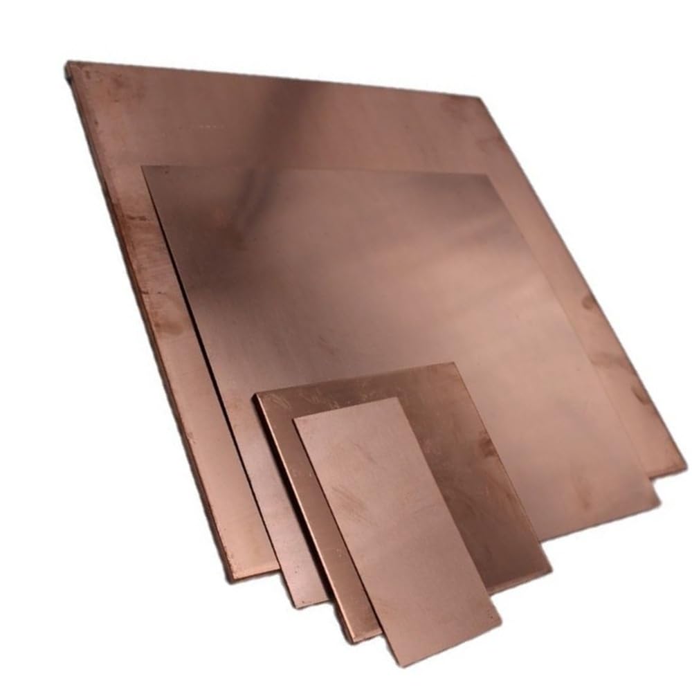 1 Stück Kupfermetallfolie, elektrische Leitfähigkeit, T2-Kupferdekorationsplatte for die Architekturindustrie(250 * 250 * 4MM)