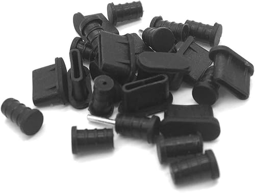 Miniatura 6 de Kit de limpieza de teléfono celular de 44 piezas y 10 pares de tapones de polvo USB C para puerto de carga tipo C