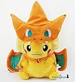 POKEMON - PELUCHE PIKACHU CHARIZARD 25cm / CHARIZARD PIKACHU 10' PLUSH TOY