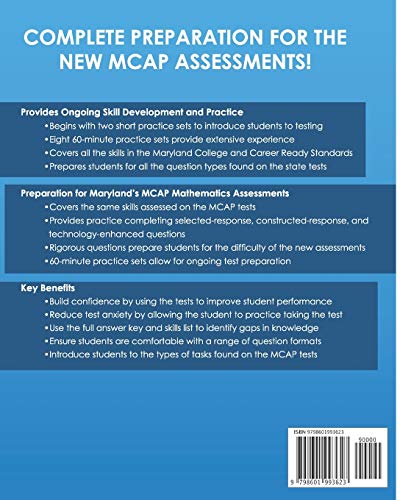 MARYLAND TEST PREP MCAP Practice Test Book Mathematics Grade 4: Complete Preparation for the MCAP Ma