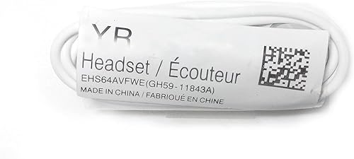 Miniatura 2 de SAMSUNG Auriculares estéreo de 0.138 in con control remoto y micrófono - OEM original - embalaje no minorista con bolsa - blanco