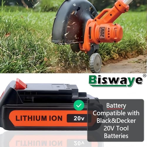 Biswaye LBXR20 20V Lithium Battery Compatible with Black & Decker 20V MAX Lithium Battery LBXR2520 LBXR2020 LBX20 LB2X4020 LB2X3020 and LCC221 LST522 LST201 LST220 LST300 20-Volt Max Tools by Biswaye - Used condition - Image 6