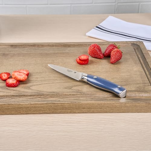 Restaurantware-Sensei 8 Inch Professional Paring Knife, 1 Sharp Japanese Knife - High-Carbon, 67 Layer, Blue Damascus Steel Paring Knife, Ergonomic Handle, for Cutting, Peeling, and Mincing by Restaurantware - Image 6