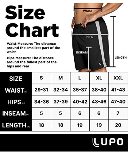 Shorts Lupo 76350-001, masculino, Preta, M - 140