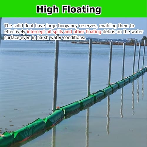 Barrera flotante de petróleo verde para la protección de puertos y ríos 5