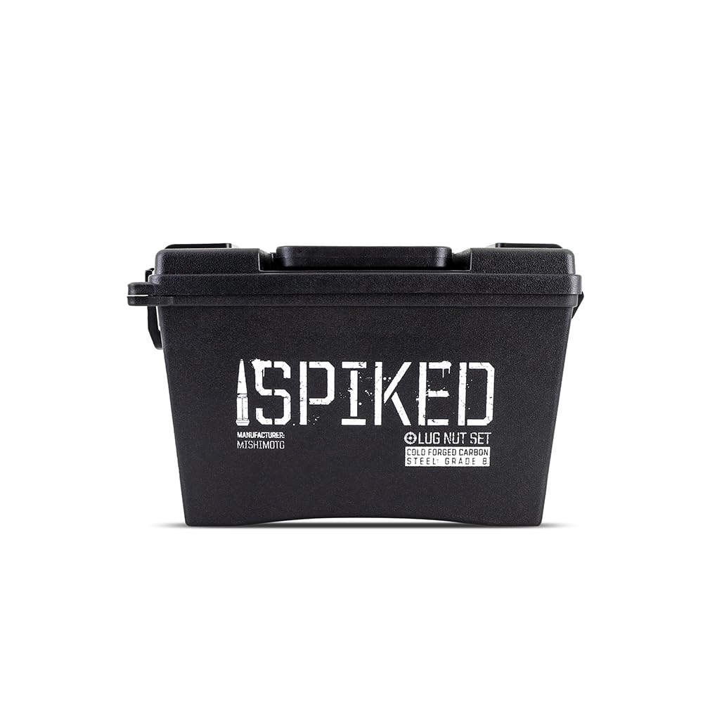 Mishimoto Spiked Lug Nuts, M12x1.5, 20-PC Set, Black