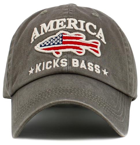 Image of KBETHOS Outdoor Hunting Fishing Lake Life Tactical Distressed Baseball Cap Dad Hats Adjustable Unisex
