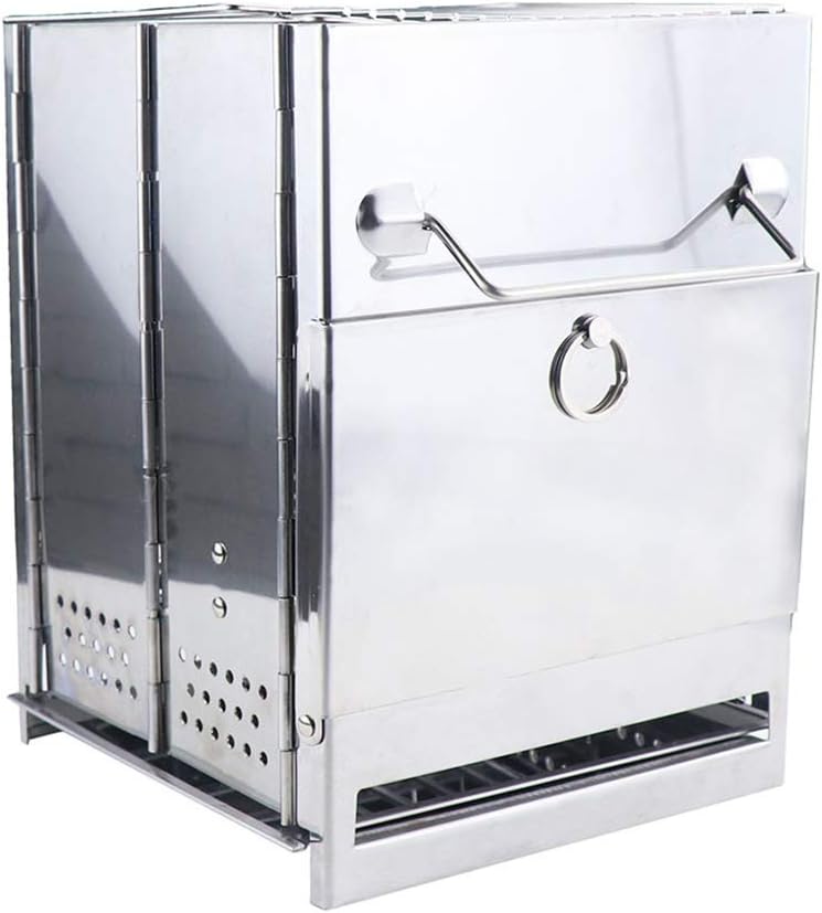 Camping Cookware, Packpacking Stove Survival Wood Stove Wood Burning Portable Stove Foldable