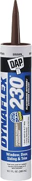 DAP Dynaflex 230 Premium Elastomeric Sealant, Brown, 10.1 Oz 7079818418