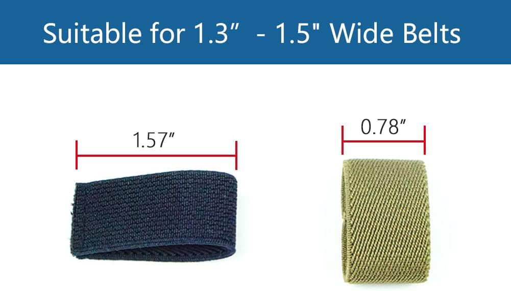 LionVII 7 Pcs Elastic Belt keepers Belt Loops Exclusive Rings to Prevent Excessive Trouble