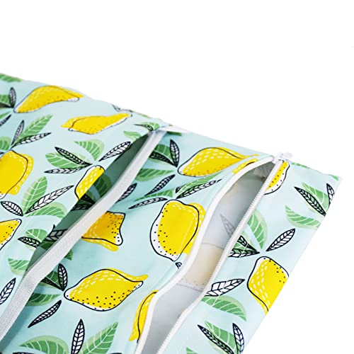 Hsy Tech 2 Pcs Cloth Diaper Wet Dry Bags Waterproof Reusable Travel Beach 001 Wet Bag002 #TOP3