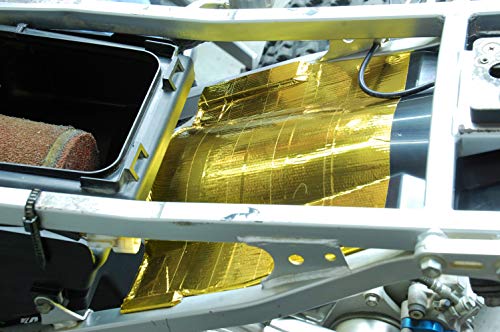 Design Engineering 010396 Reflect-A-Gold High-Temperature Heat Reflective Adhesive Backed Roll, 2" X 15' Roll #TOP2