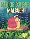  Niedliche Schnecke Malbuch: Niedliche Schnecke Färbung Buch großes Geschenk für Jungen & Mädchen, niedliche Schnecke und Meerestiere Schule Activity ... im Alter von 3-9 Spaß Malbuch Kleinkinder