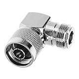 Holibanna Rechtwinkliger Koaxialstecker Adapter für Koaxialkabel mit Metallgehäuse und...