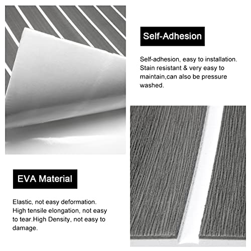 image for WOOWAVE EVA Foam Grey Boat Flooring Decking Sheet Marine Mat Non-Slip 